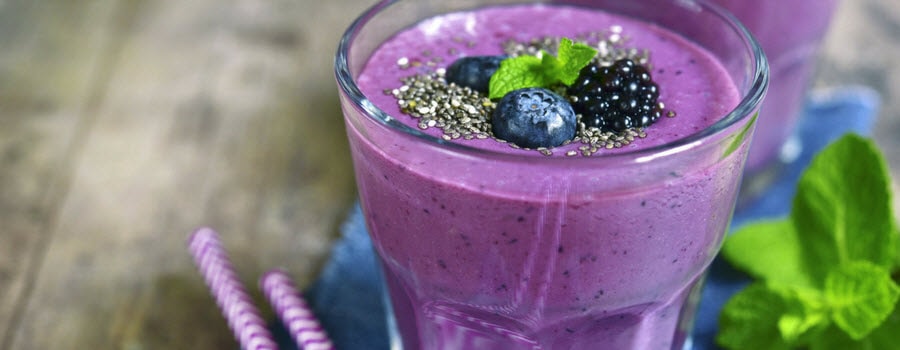 Berry Smoothie in a Glass