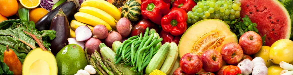 Mix of fruits and vegetables These bright, tasty fruits and vegetables benefit from Milorganite Fertilizer.