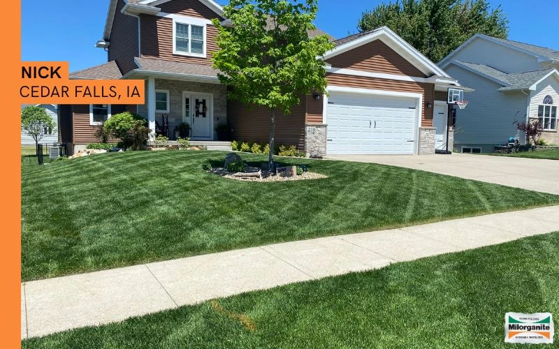 Beautiful green and healthy landscape thanks to Milorganite fertilizer. 