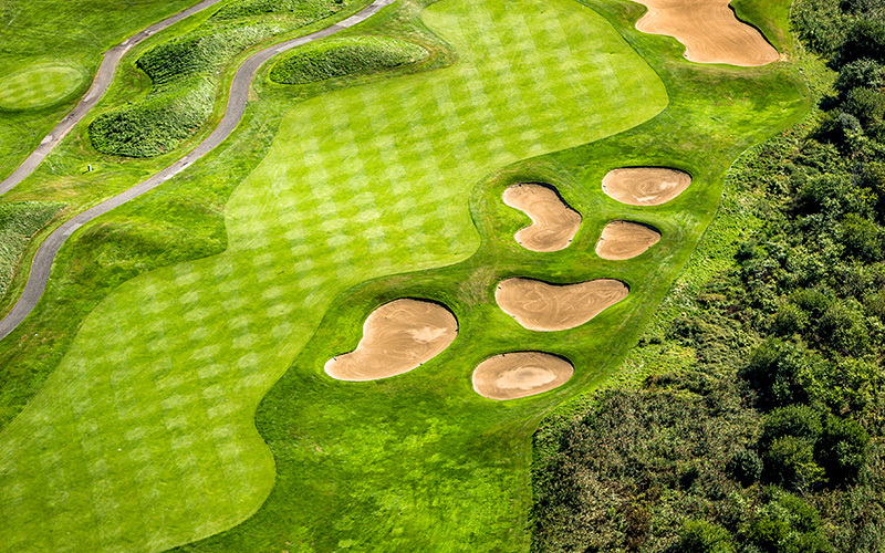 aerial golf course