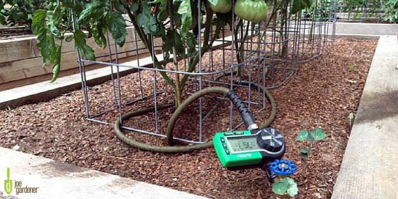 Watering timer in the garden