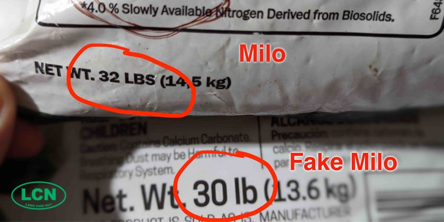 milorganite bag label 