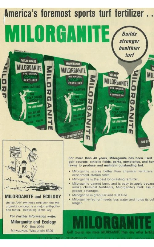 old milorganite golf ad