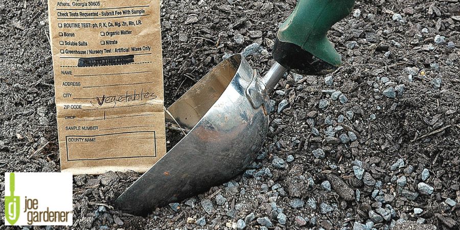 trowel digging soil