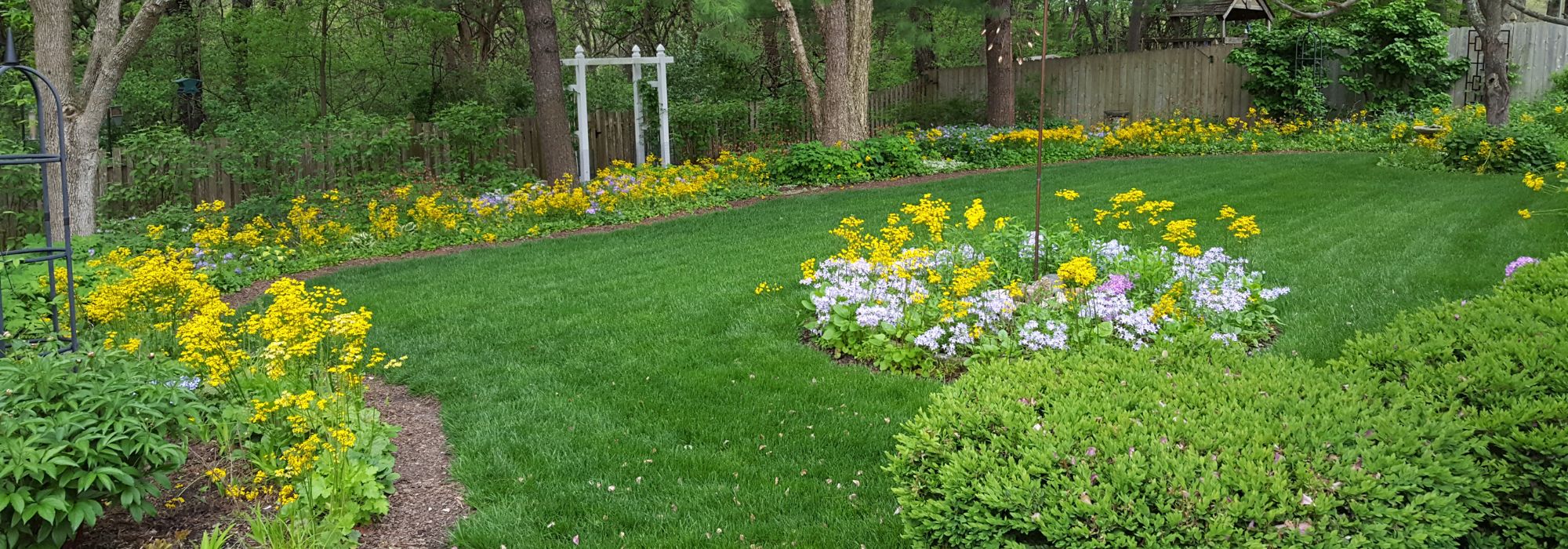 Scott and Susan's lawn from Blue Springs, Montana