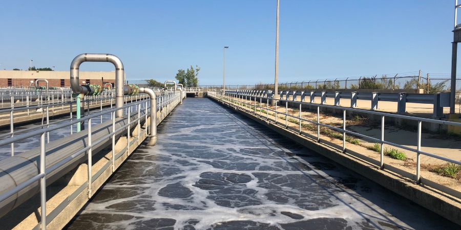 aeration basins at jones island