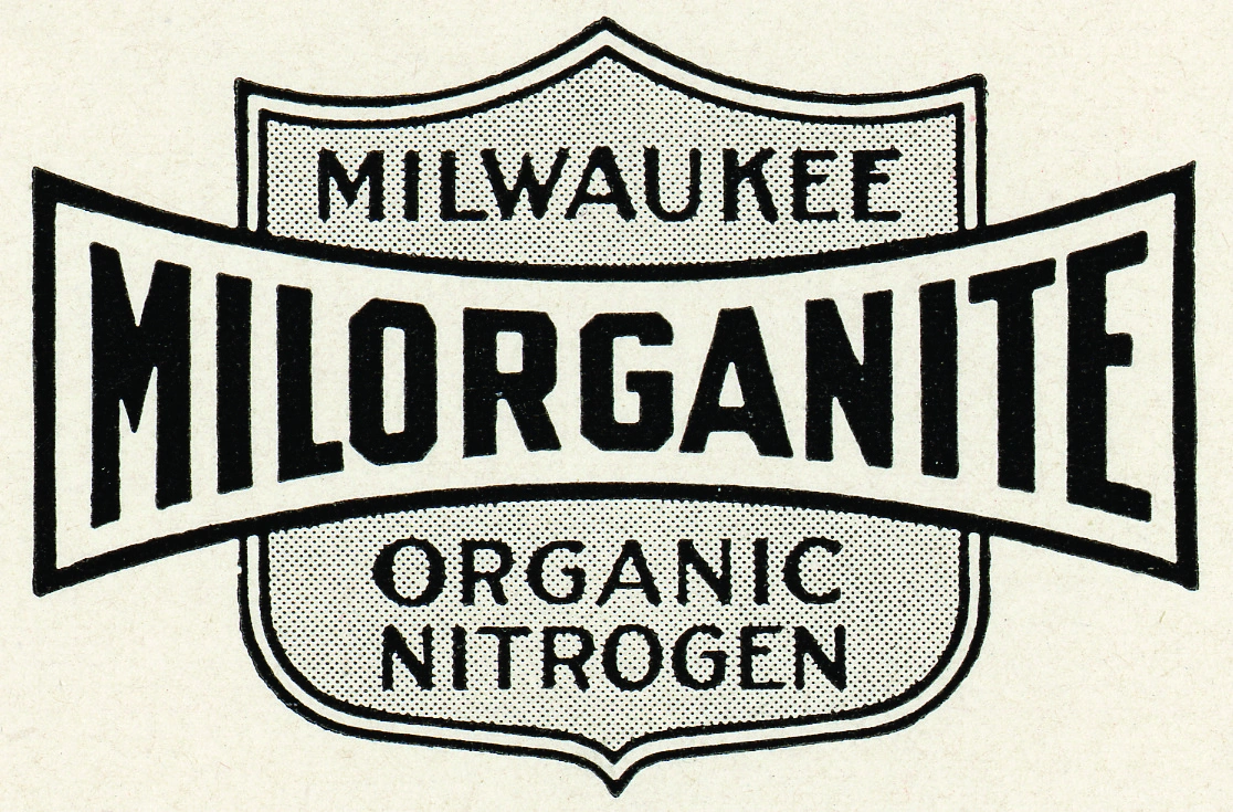 Milorganite Fertrilizer 1930s logo