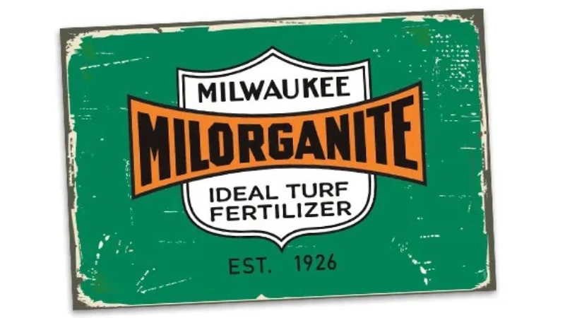 Milorganite vintage metal sign