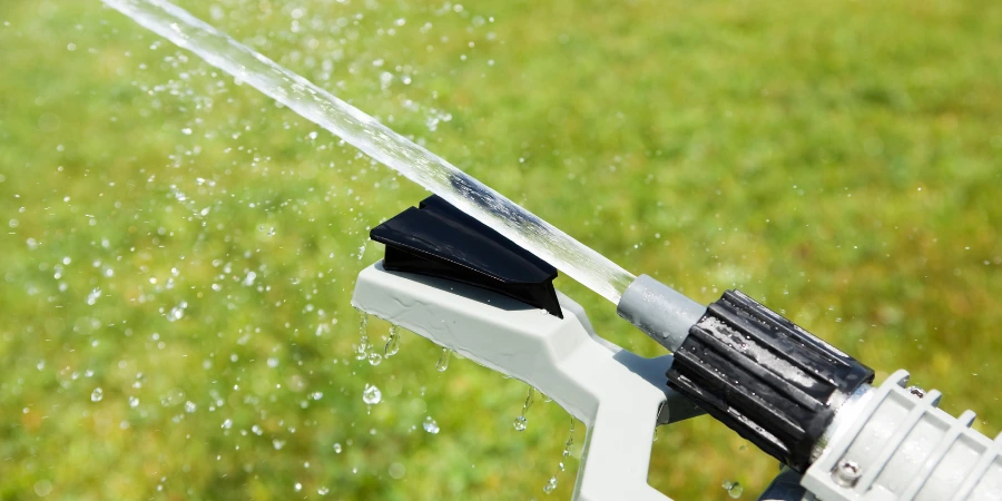 Impact Sprinkler on Lawn