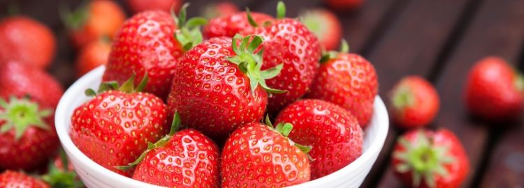 Bright red strawberries like these can be fertilized with Milorganite to give them the nutrition they need. 