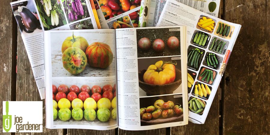 various seed catalog magazine