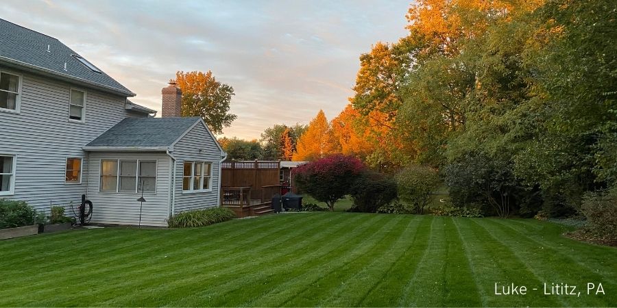 fall lawn in lititz PA